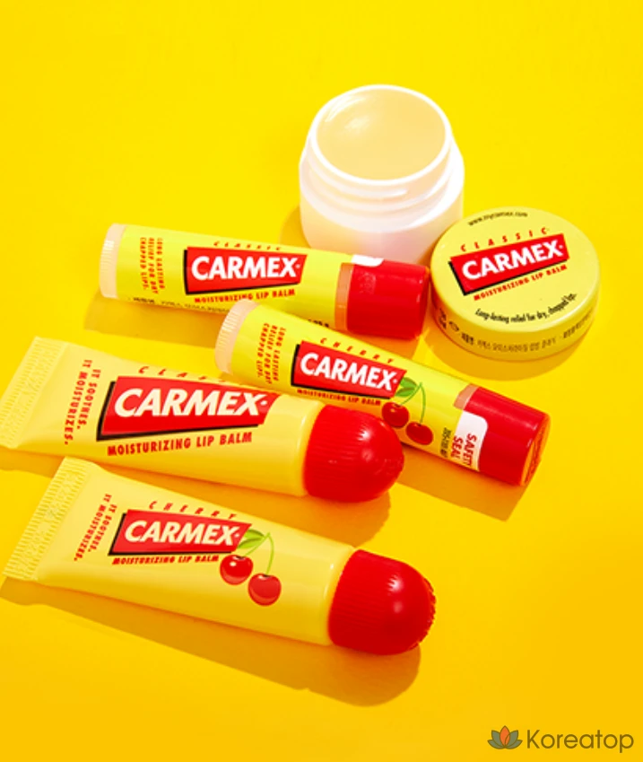 Бальзам для губ Carmex Moisturizing Lip Balm Stick, оттенок Cherry, 12.75 г, 3 шт.