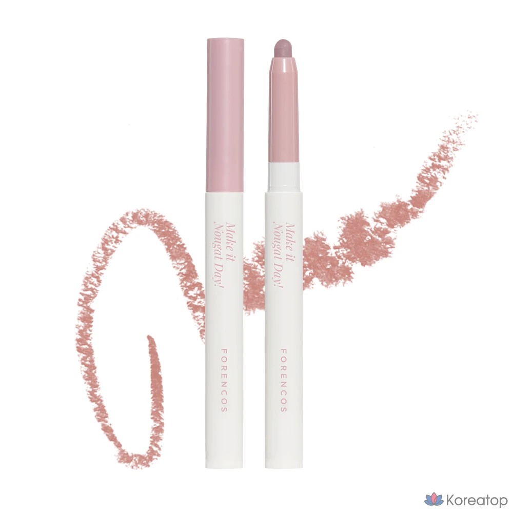 Карандаш для губ Forencos Nuga Hyd & Fit Lip Pencil, оттенок 07 Milk Tea Nuga, 0.8 г, 1 шт.