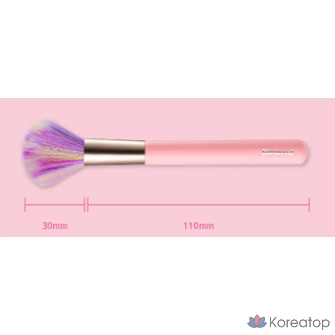 Бронзер-хайлайтер для лица Lilybyred Love Beam Cheek Brush, смешанный оттенок, 1 шт.
