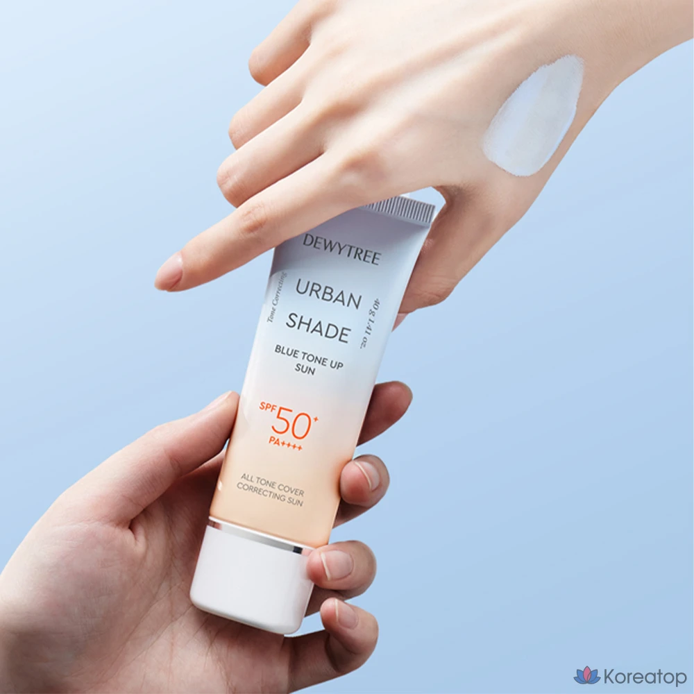 Солнцезащитный крем Dewytree Urban Shade Blue Tone-Up SPF50+ PA++++, 40 г, 1 шт.