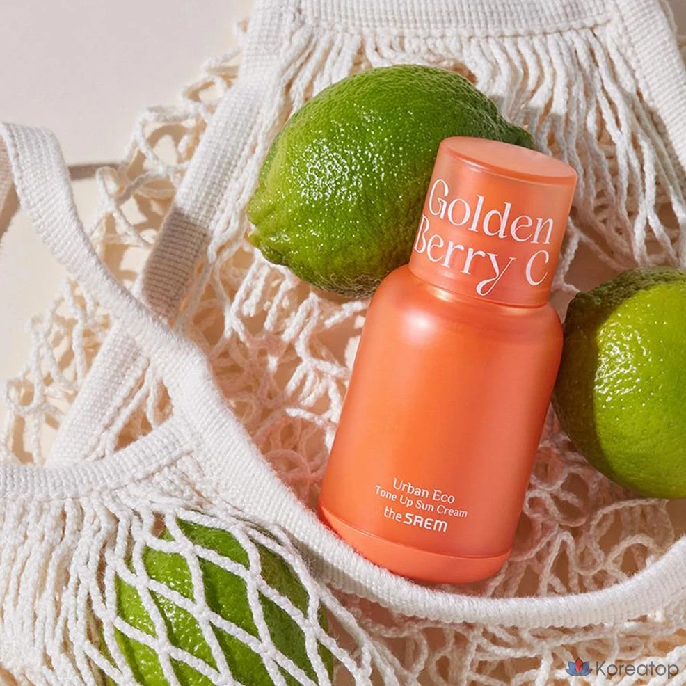 Солнцезащитный крем The Saem Urban Eco Golden Berry Seed Tone Up Sun Cream SPF50+ PA++++, 50 мл, 1 шт.