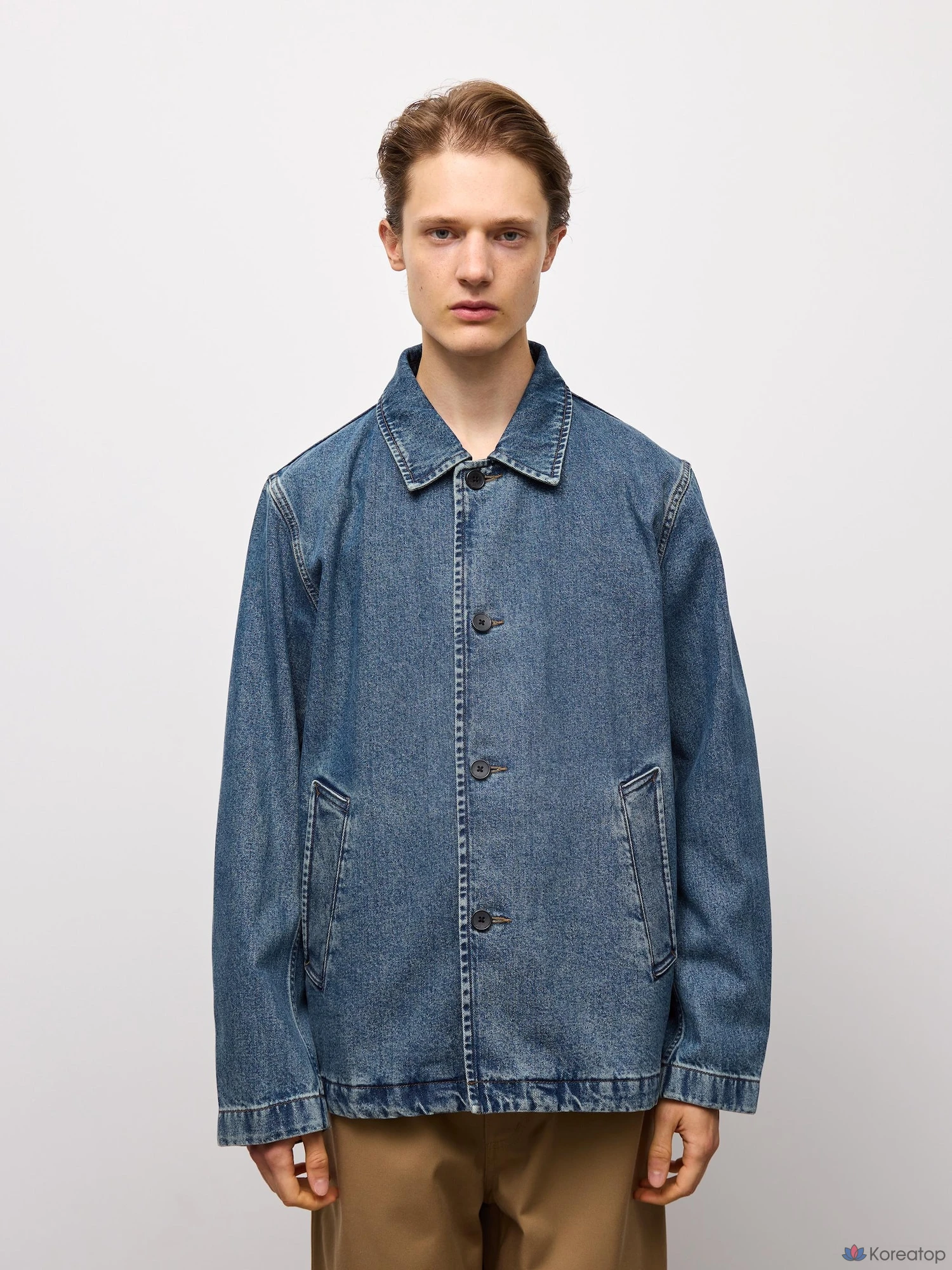Джинсовая рабочая куртка Uniqlo Denim Work Jacket