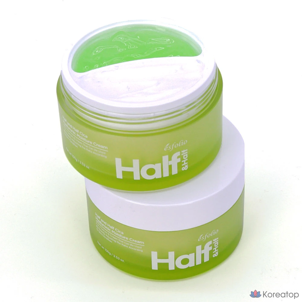 Сыворотка и крем Esfolio Half & Half Cica Hyaluronic Acid Moisture Serum & Cream, 100 г, 1 шт.