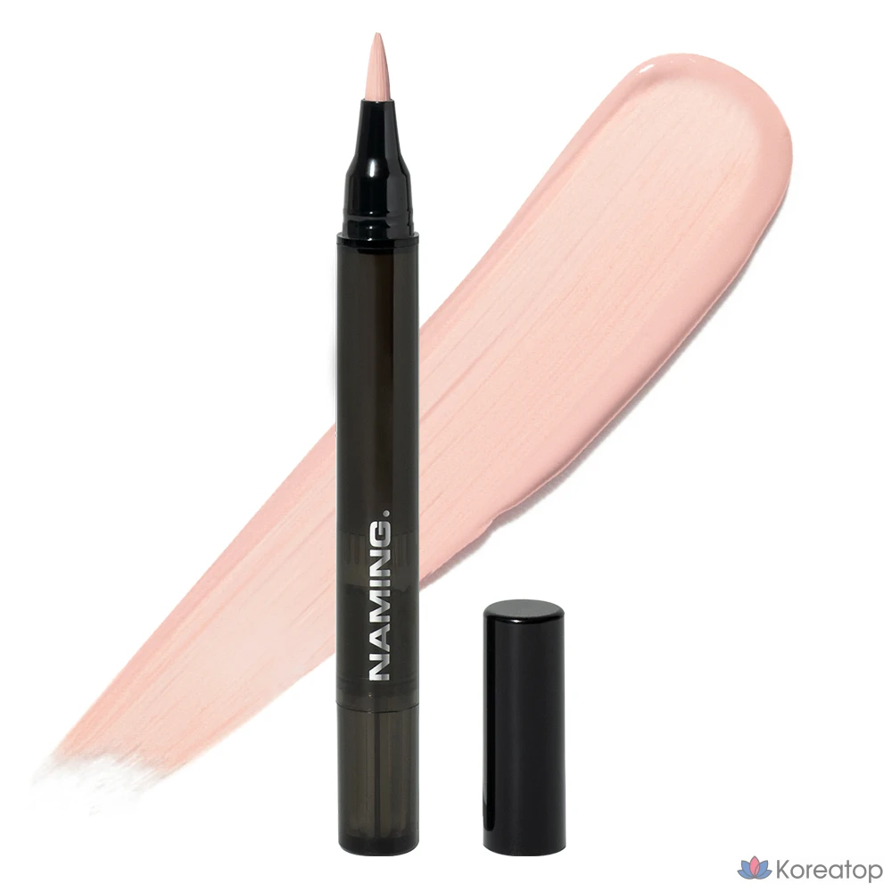 Консилер NAMING Skin Fit Concealer Brush, оттенок P00 Peach Beige, 2.2 мл, 1 шт.