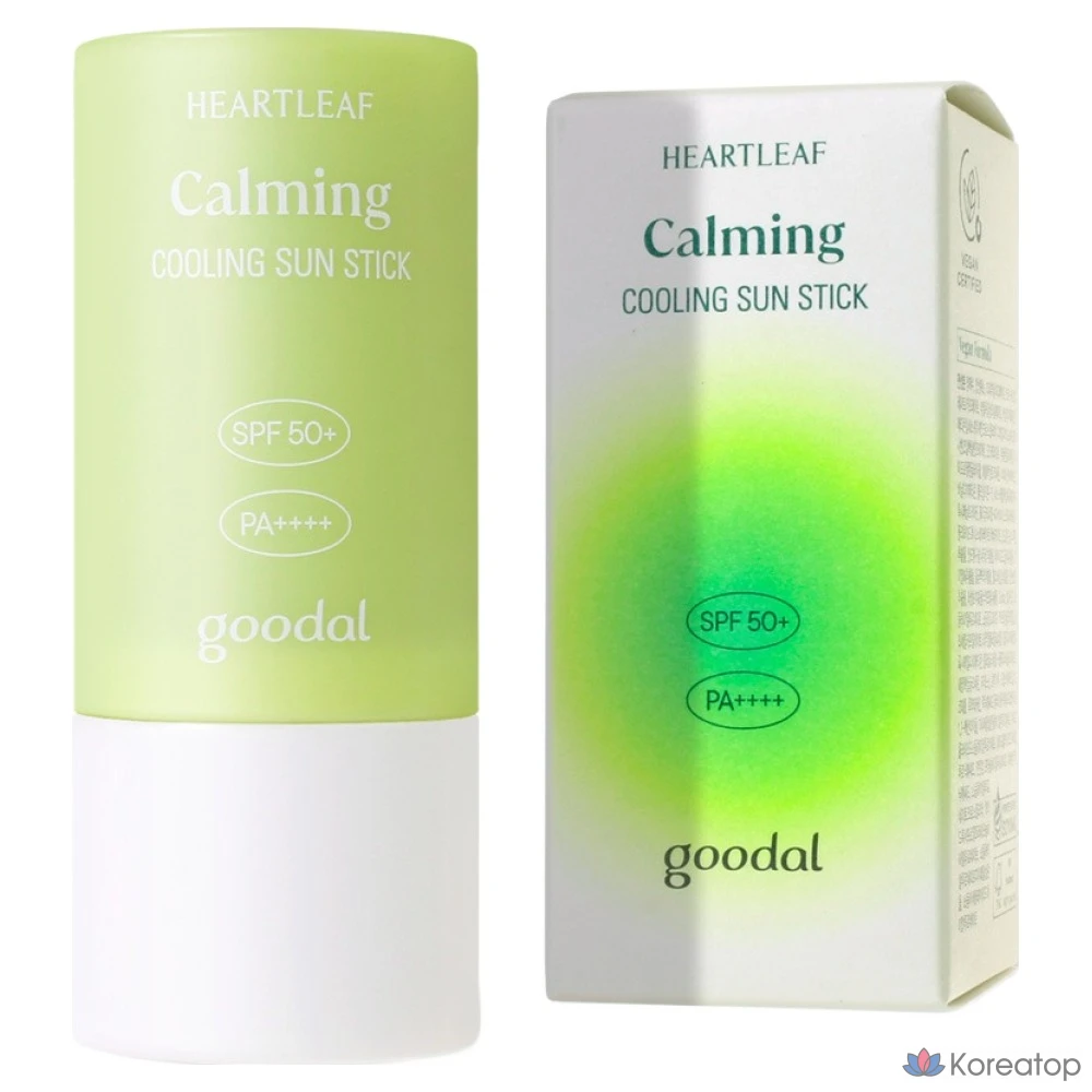 Солнцезащитный стик Goodal Mild Green Tangerine Cica Cooling Sun Stick SPF50+ PA++++, 19 г, 1 шт.