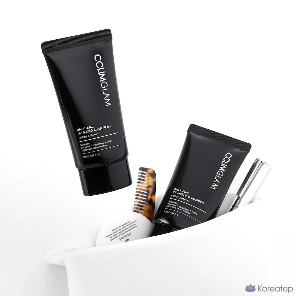 Солнцезащитный крем CCLIMGLAM UV Shield Vegan Daily Sun Cream SPF50+ PA++++, 50 мл, 1 шт.