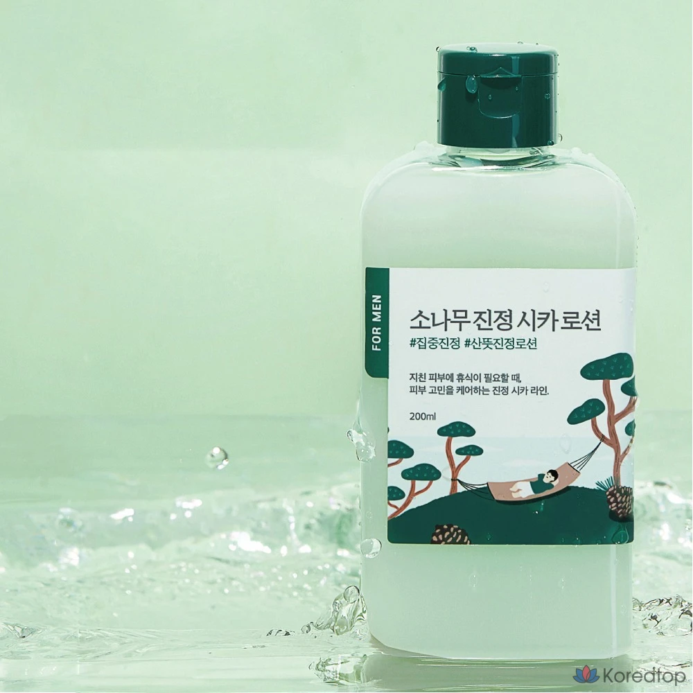Лосьон для лица Round Lab For Men Pine Calming Cica Lotion, 200 мл, 1 шт., фото 6