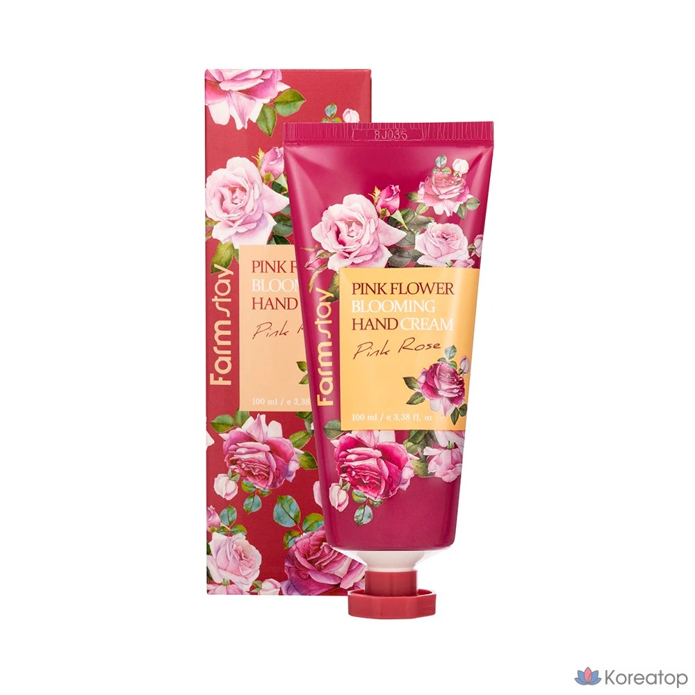 Крем для рук FarmStay Pink Flower Blooming Hand Cream Pink Rose, 100 мл, 1 шт.