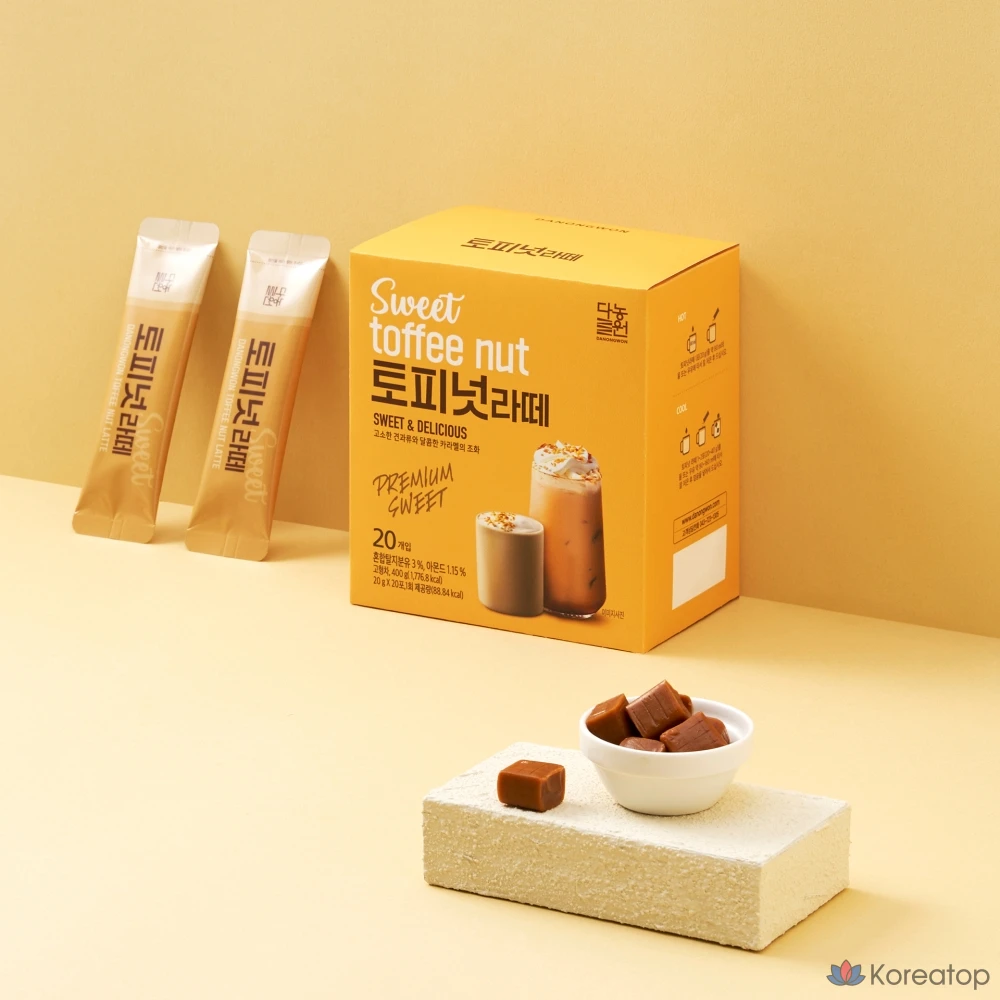 Латте Danongwon Toffee Nut Latte, 20 г, 20 шт.