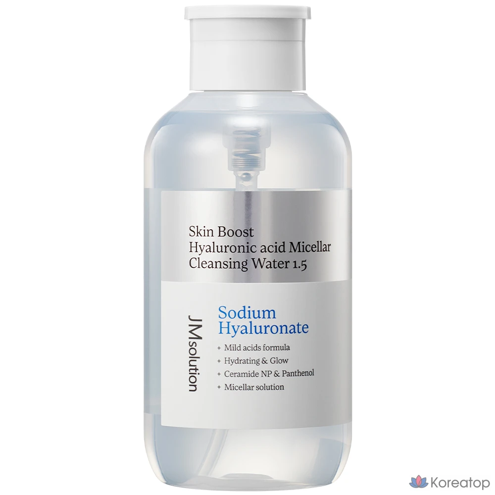 Очищающая вода JM Solution Skin Boost Hyaluronic Acid Micellar Cleansing Water 1.5, 500 мл, 1 шт.