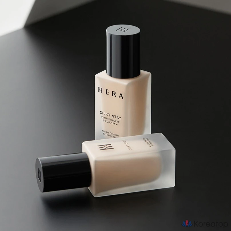 Тональный крем Hera Silky Stay 24H Longwear Foundation SPF20 PA++, оттенок 17N1 Ivory, 30 г, 1 шт.