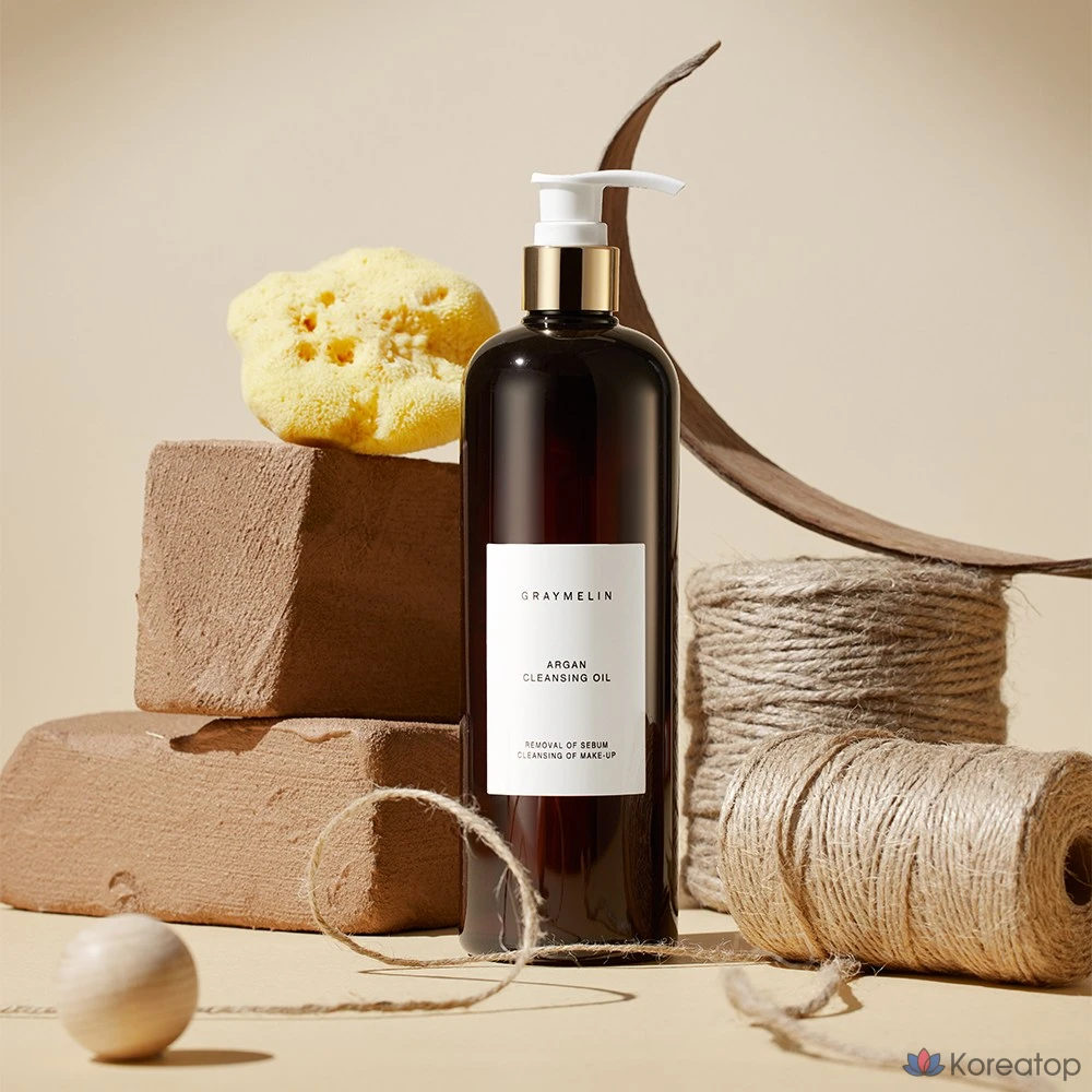 Гидрофильное масло Graymelin Argan Cleansing Oil, 500 мл + Очищающая пена Graymelin Crazy Foam Cleanser Charcoal, 150 мл, 1 шт.