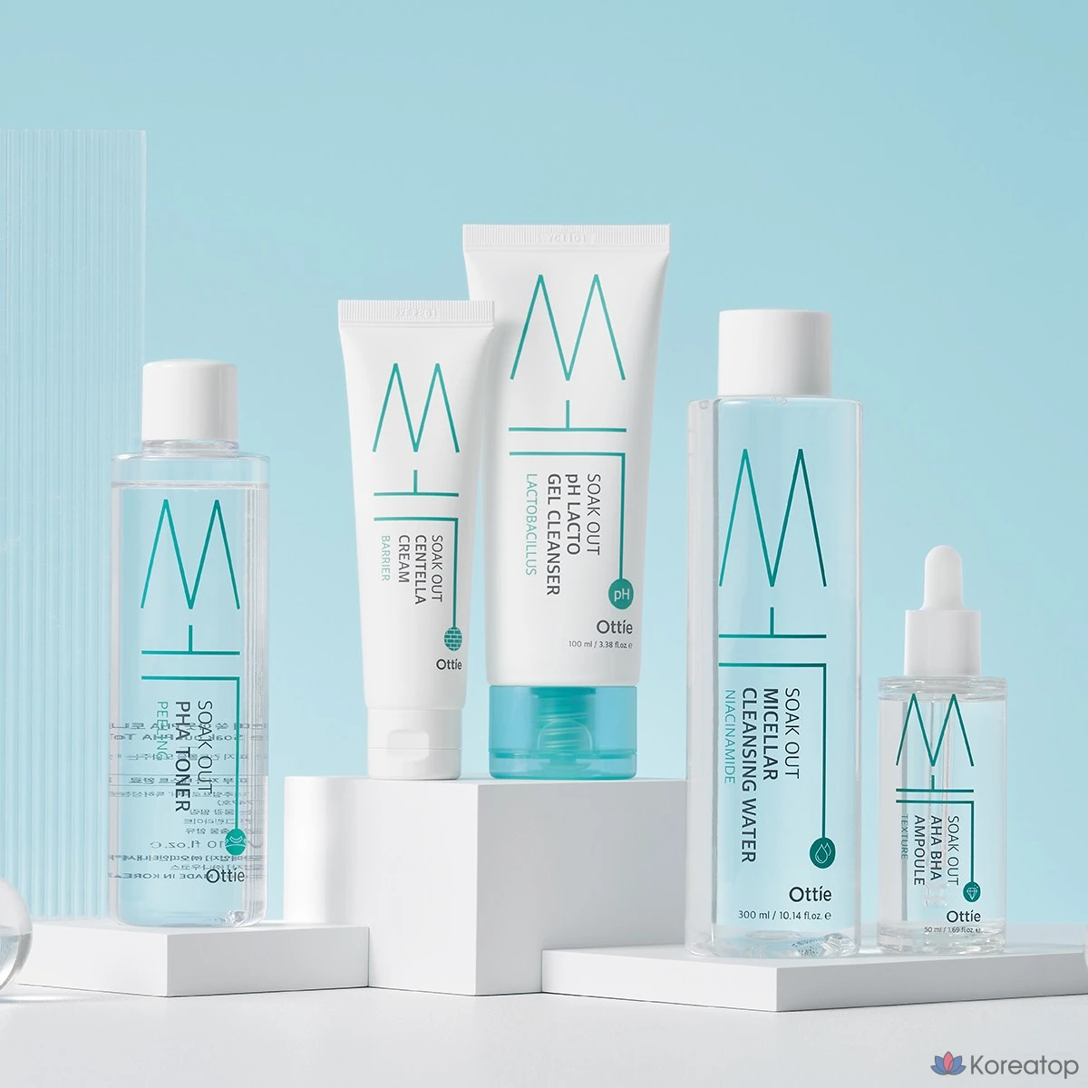 Ампульная сыворотка Ottie Sock Out AHA BHA Ampoule, 50 мл, 1 шт.