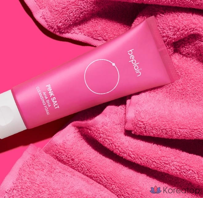 Очищающая пенка Beplain Pink Salt AHA BHA Cleansing Foam, 120 мл, 1 шт.