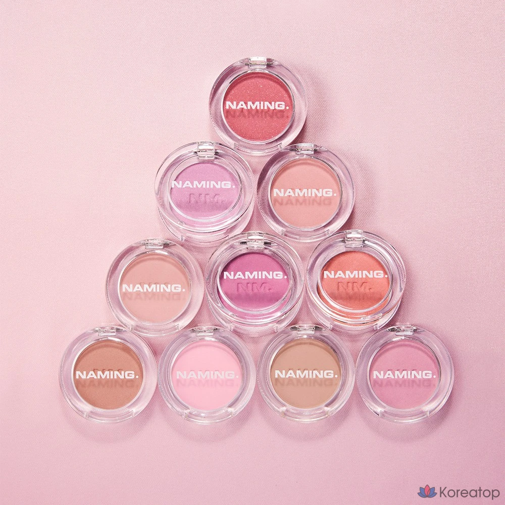 Пудровый румянец NAMING Fluffy Powder Blush, оттенок Bashful, 3.2 г, 1 шт., фото 2