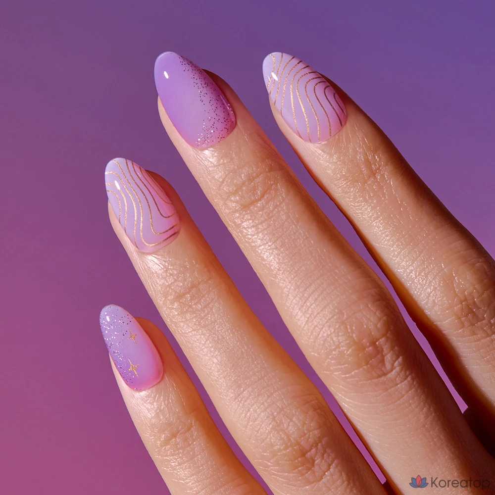 Гель-лак для ногтей Ohora Real Gel Tip, оттенок Golden Veil, 1 шт.