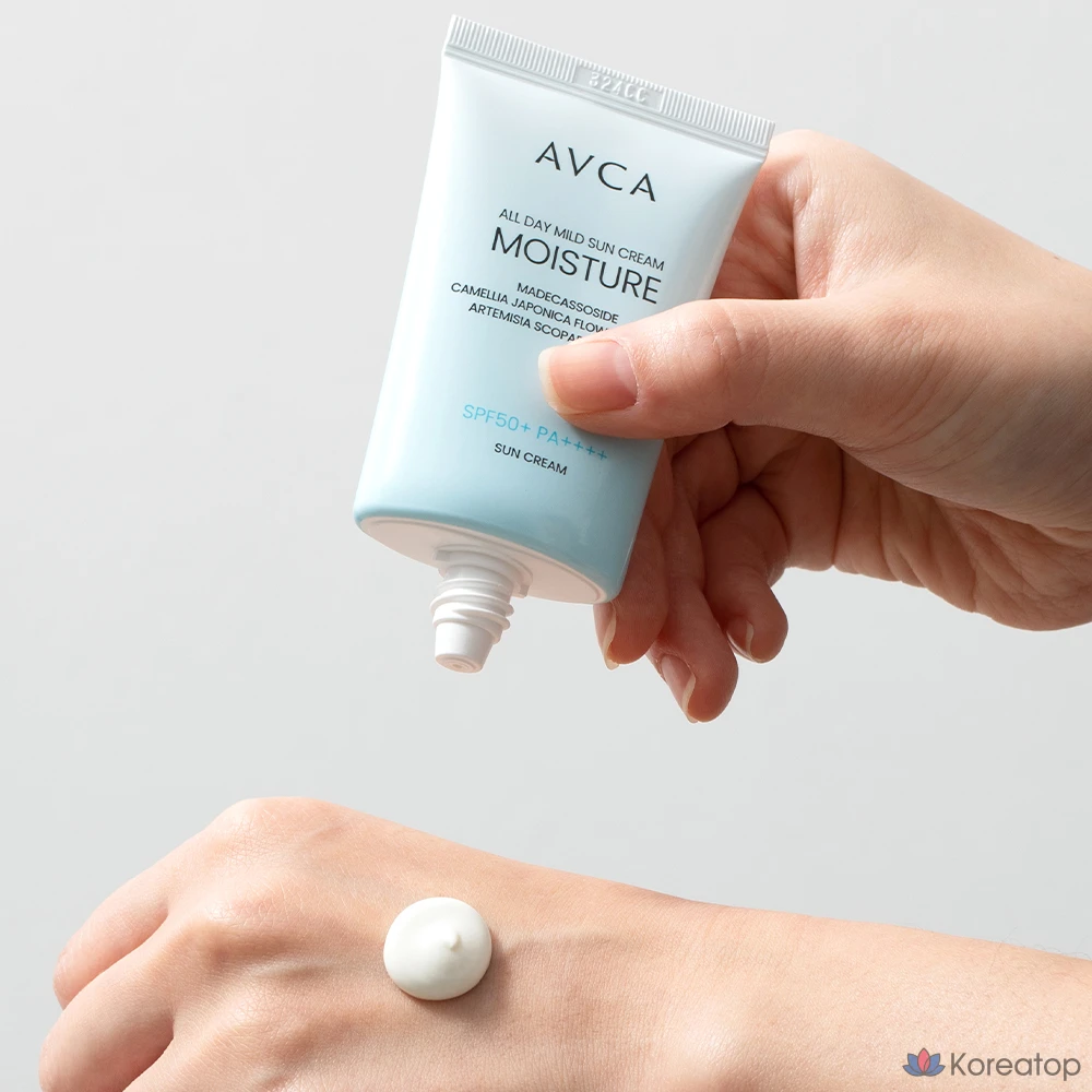 Солнцезащитный крем AVCA All Day Low Irritation Moisture Sun Cream SPF50+ PA++++, 35 мл, 1 шт.