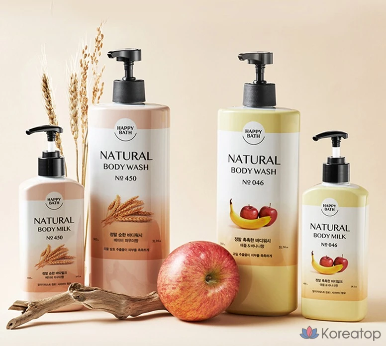 Гель для душа Happy Bath Natural Really Moisturizing Body Wash Fruity Scent, 900 г, 1 шт., фото 5