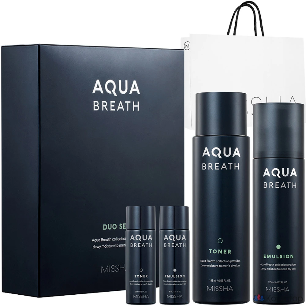 Набор для ухода Missha For Men Aqua Bress 2-piece Set + Shopping Bag, 1 шт.