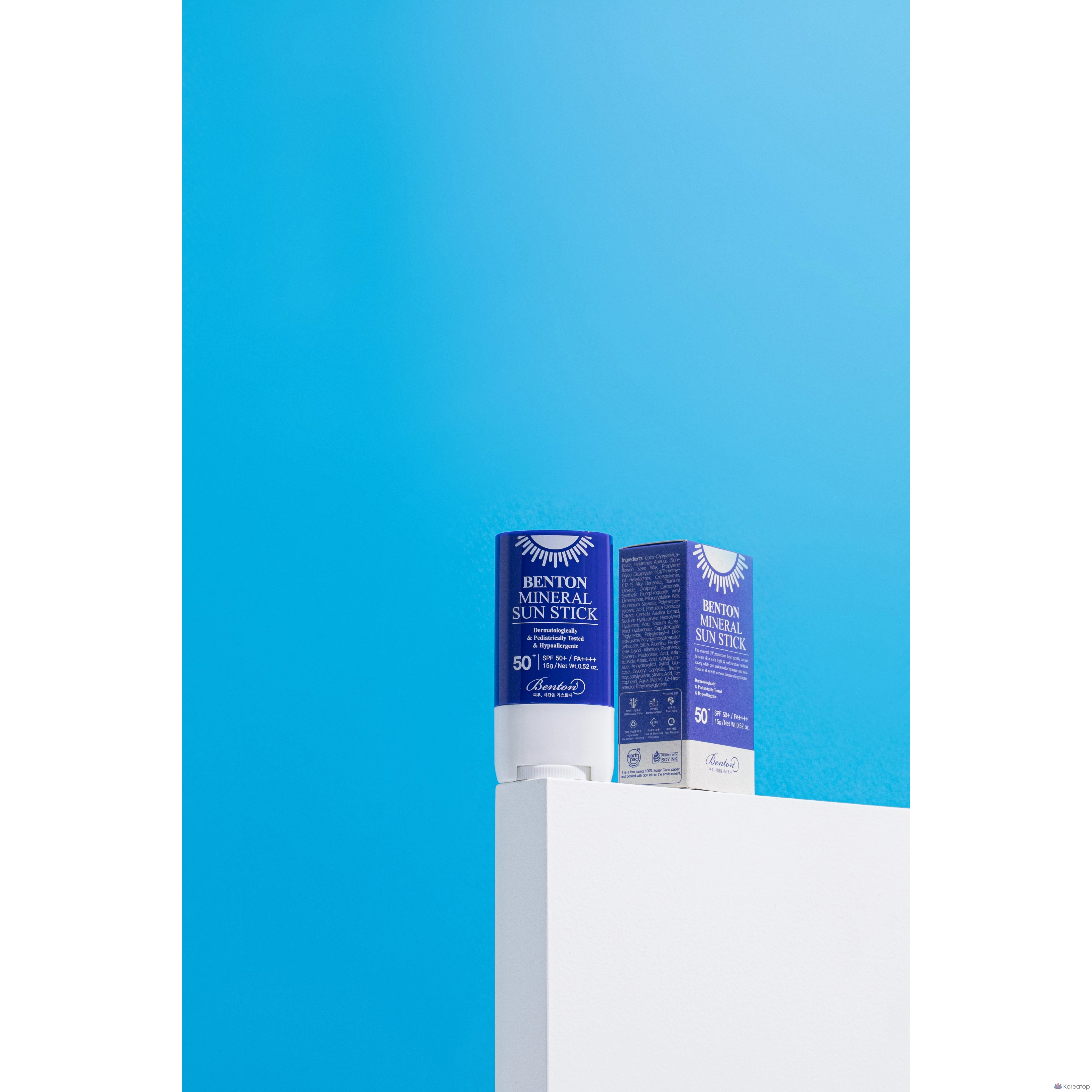 Солнцезащитный стик Benton Mineral Sun Stick SPF50+ PA++++, 15 г, 1 шт.