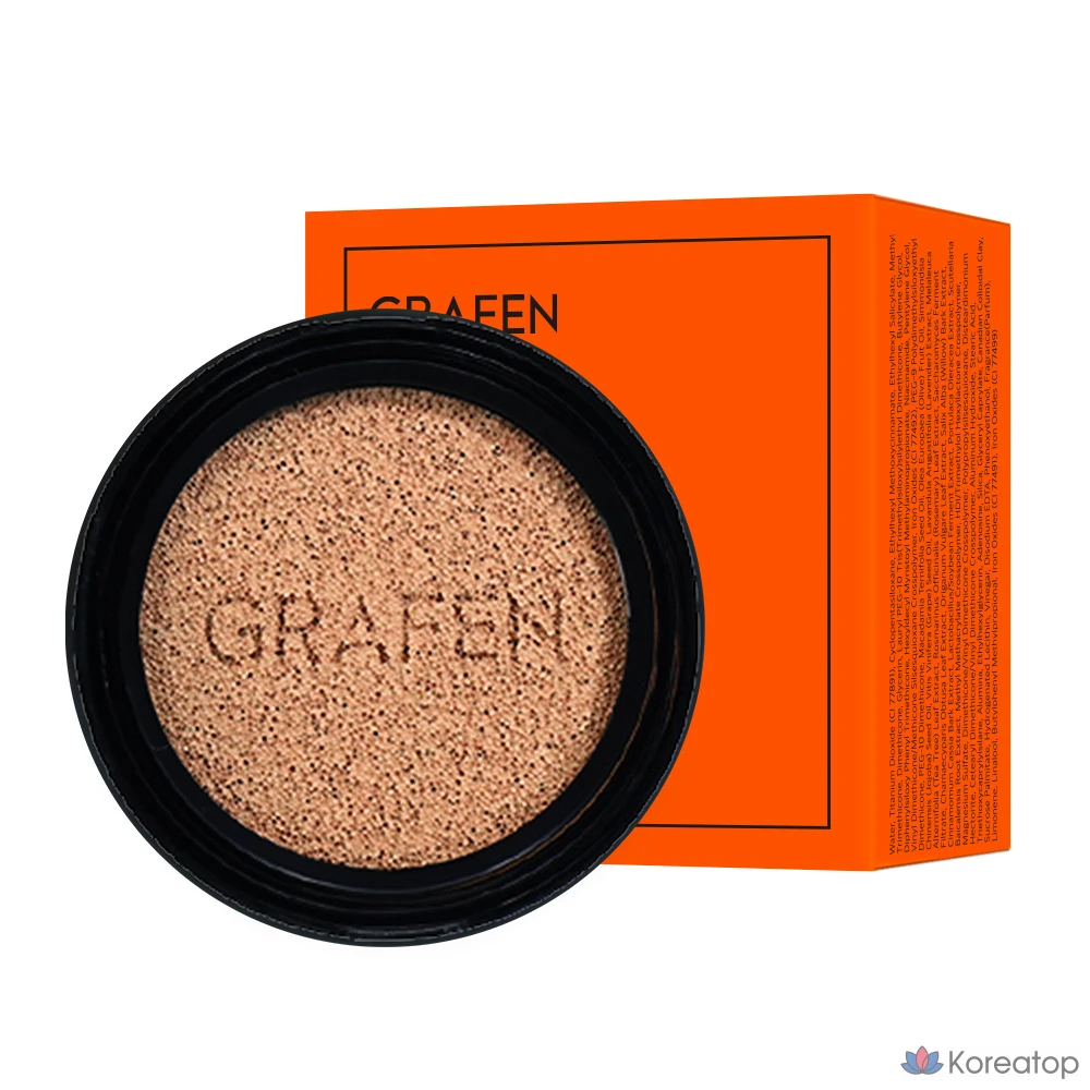 Кушон для лица GRAFEN Handsome Cover Cushion Refill, оттенок 1, 14 г, 1 шт.