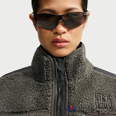 Куртка женская Nike NikeSKIMS Sherpa Oversized 3/4 Zip Jacket