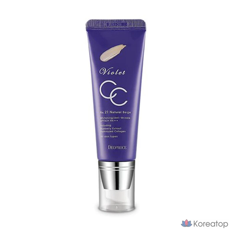 CC-крем Deoproce Violet CC Cream SPF50+ PA+++, оттенок 23, 50 г, 1 шт.