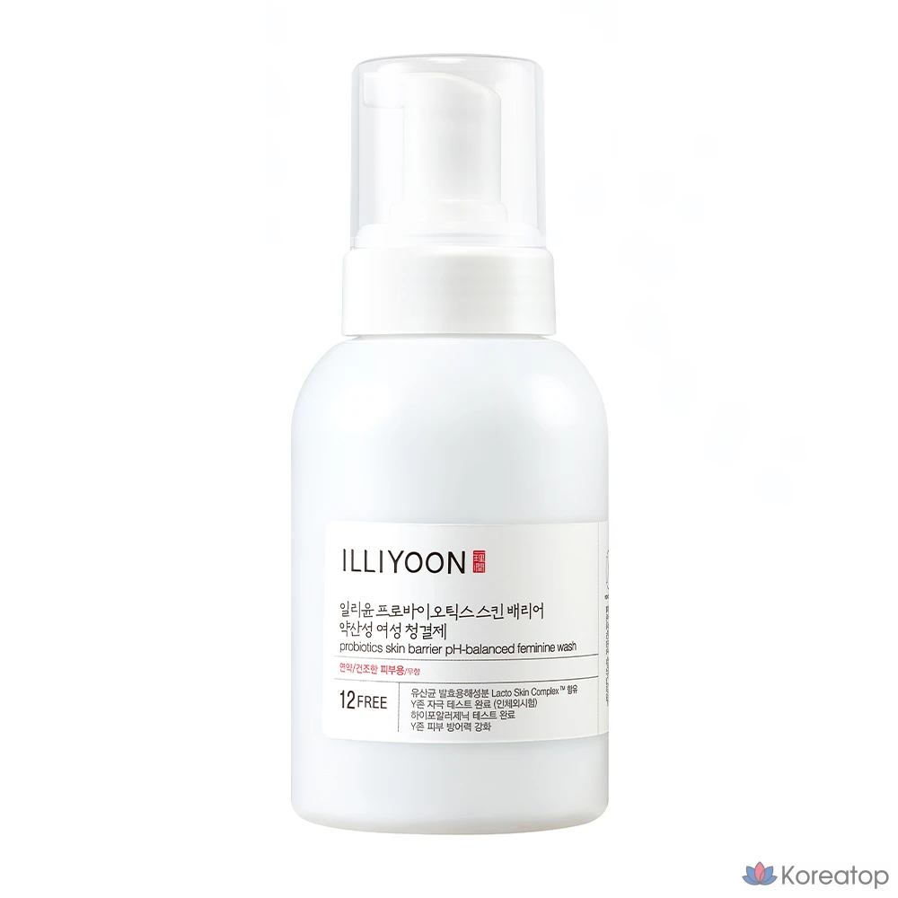 Очищающий гель для интимной гигиены ILLIYOON Probiotics Skin Barrier pH-Balanced Bubble Type, 300 мл, 1 шт.
