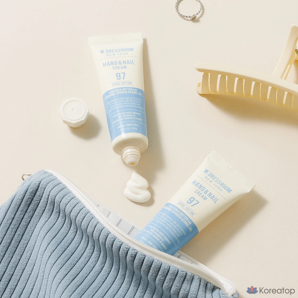 Набор для ухода W.Dressroom Perfume Hand &amp; Nail Cream 3-piece Set (White Soap + April Cotton + Peach Blossom), 1 шт.