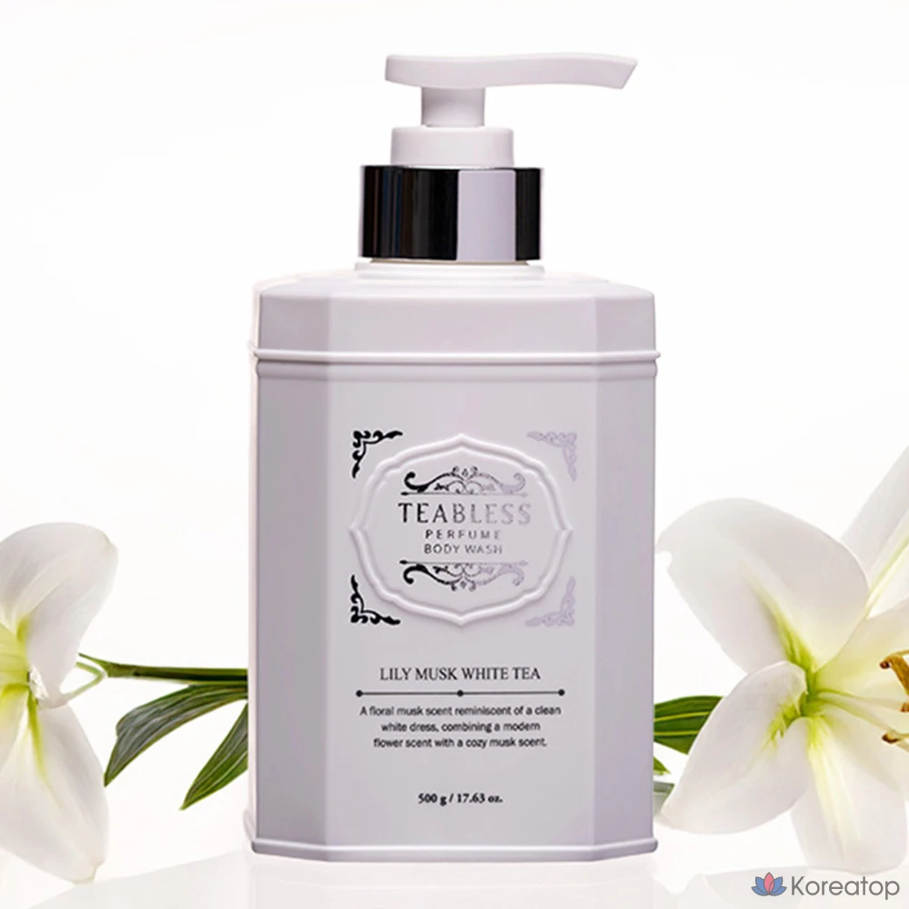 Гель для душа TEABLESS Perfume Body Wash White Tea Lily Musk, 500 г, 1 шт.