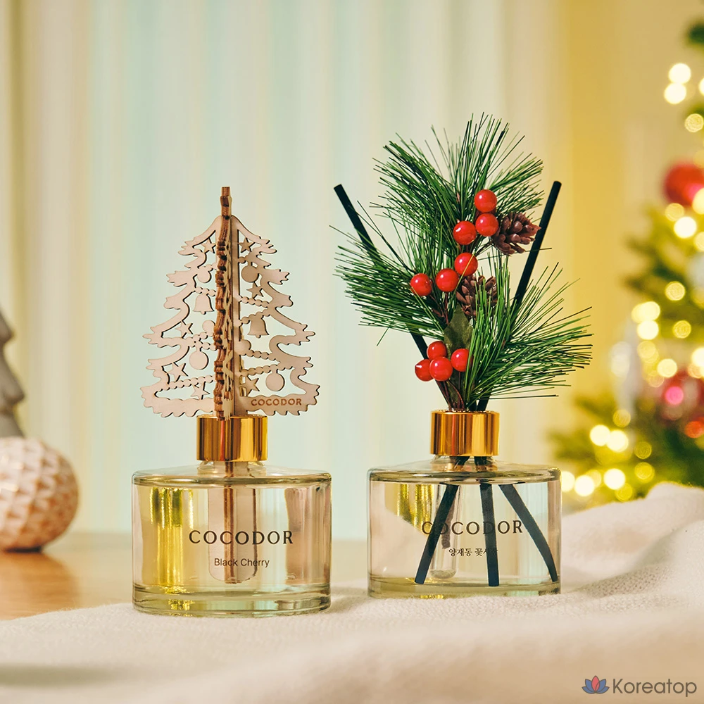 Диффузор для дома Cocodor Christmas Diffuser, оттенок A (Black Cherry + Yangjae Flower Market), 200 мл, 2 шт.