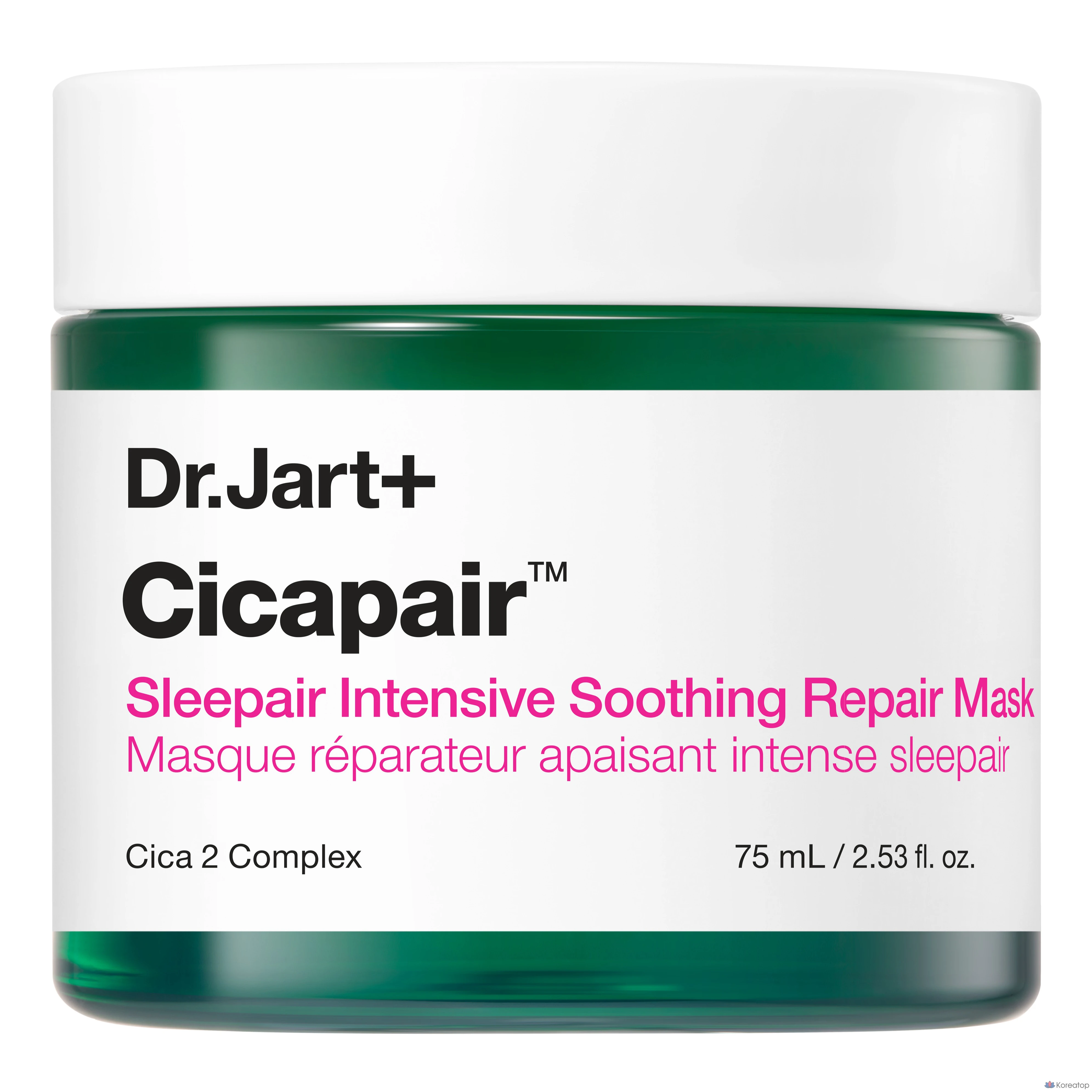 Тканевая маска для лица Dr. Jart+ Cicapair Sleepair Intensive Soothing Repair Mask, 75 мл, 1 шт.
