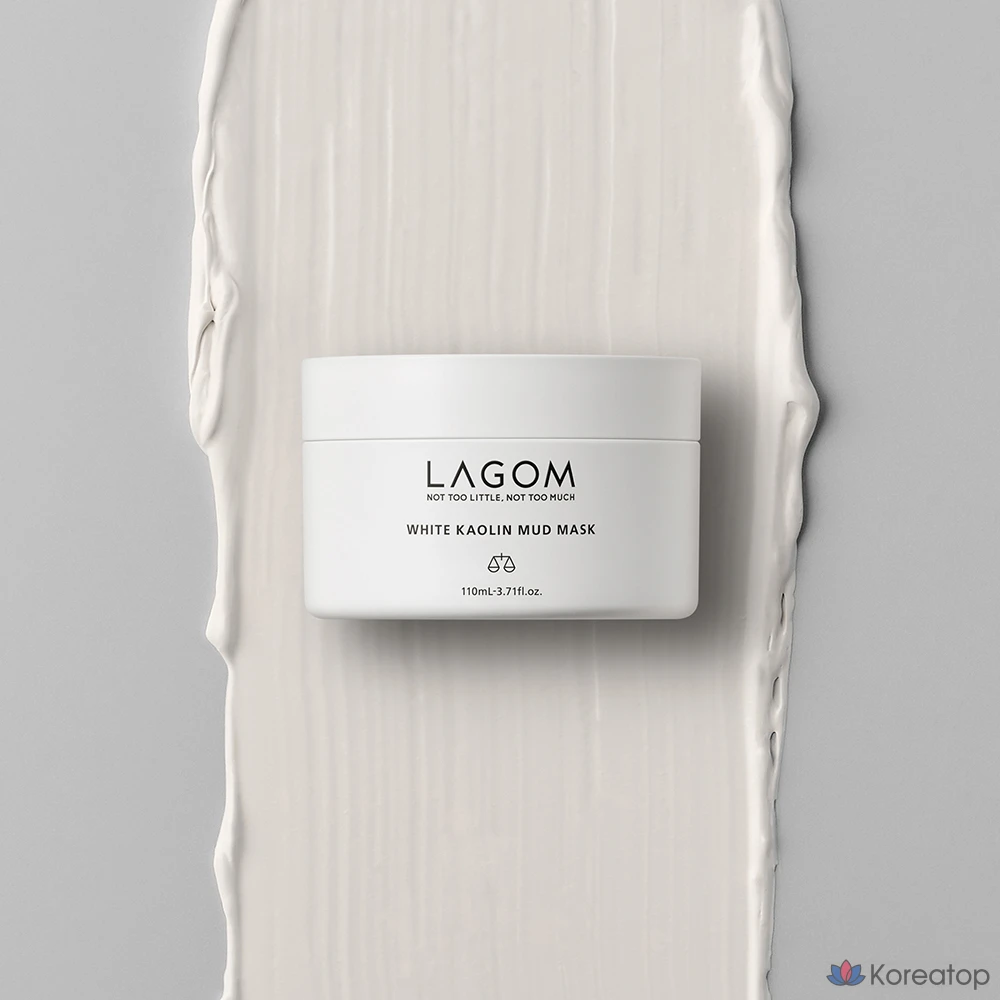 Маска для лица LAGOM White Kaolin Mud Mask, 110 мл, 1 шт.