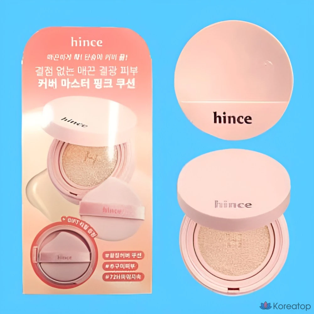 Кушон Hince Cover Master Pink Cushion, оттенок 21 Pure Ivory, 1 шт.