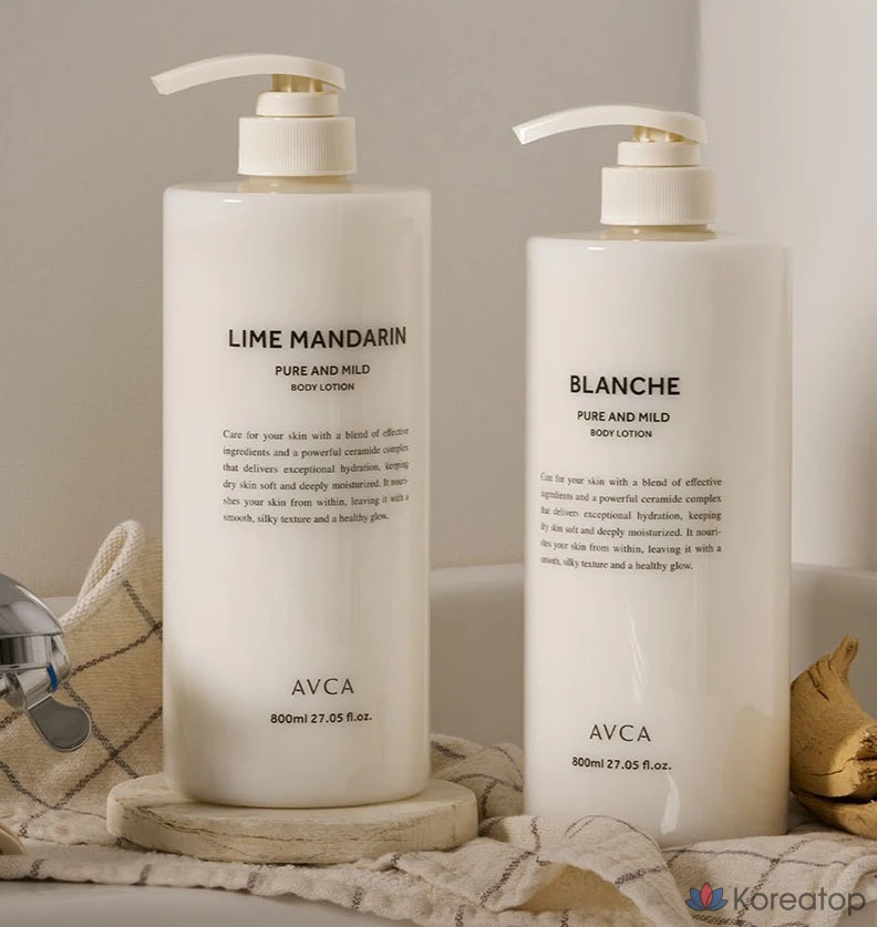 Лосьон для тела AVCA Pure &amp; Mild Ceramide Body Lotion Fair &amp; Freesia, 800 мл, 1 шт.
