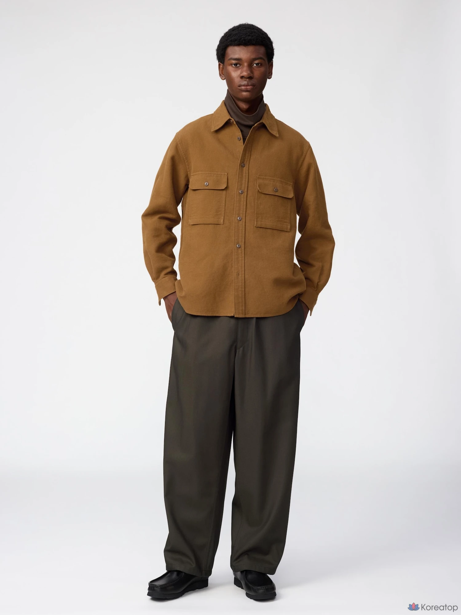 Рубашка Uniqlo Brushed Cotton Shirt