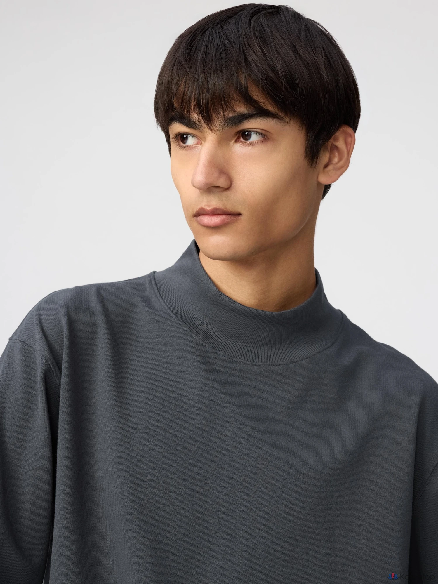 Футболка Uniqlo Mock Neck Long Sleeve T-Shirt