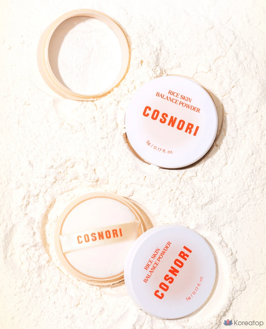 Пудра для лица Cosnori Rice Skin Balance Powder, оттенок White, 5 г, 1 шт.