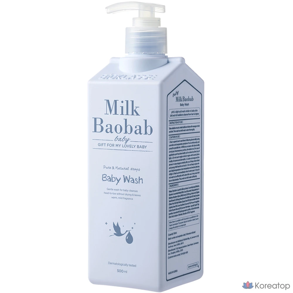 Детское средство для умывания Milk Baobab Baby Wash, 500 мл, 1 шт.