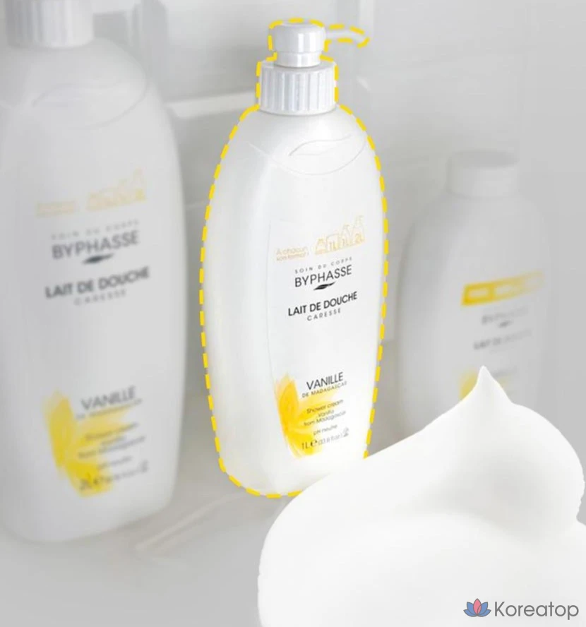 Гель для душа Byphasse Vanilla, 1 л, 1 шт.
