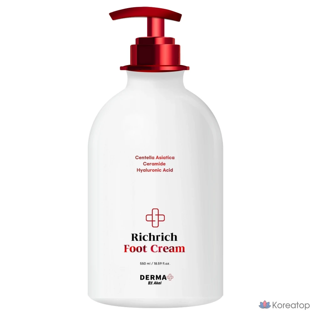 Крем для ног Akei Derma+ Rich Rich Ultra Moisturizing Foot Cream, 1 шт.
