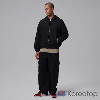 Свитшот на молнии мужской Jordan Brooklyn Oversized Fleece Full-Zip, фото 6
