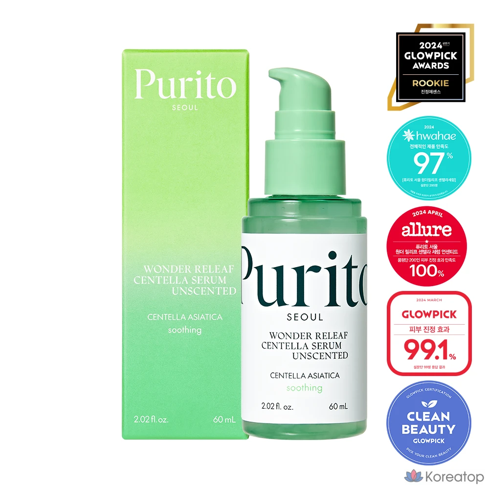 Сыворотка PURITO Seoul Wonder Relief Centella Serum Unscented, 60 мл, 1 шт.