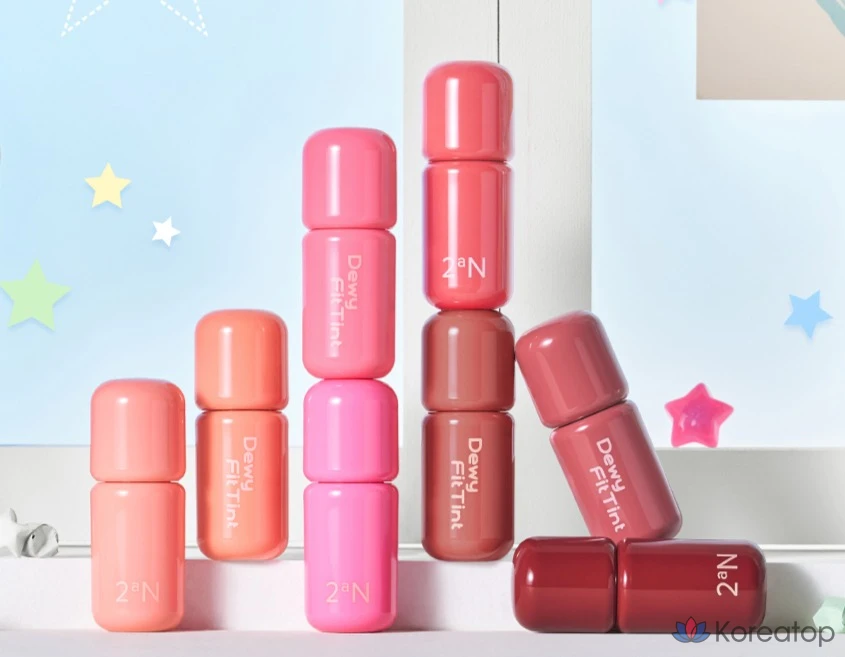 Тинт для губ 2an Dewy Fit Tint, оттенок 04 Peony, 1 шт.