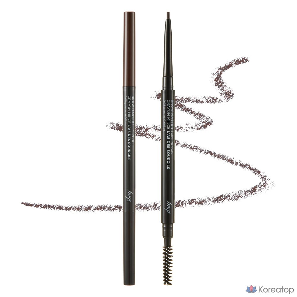 Карандаш для бровей The Face Shop Brow Master Eyebrow Slim Auto Pencil, оттенок 02 Brown, 0.05 г, 1 шт.