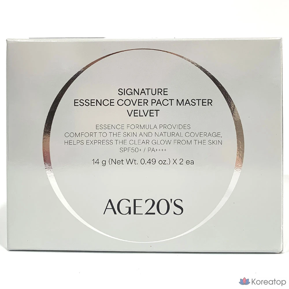 Эссенс-кушон AGE 20s Signature Essence Pact Long Stay, оттенок 23 Medium Beige, 1 шт.