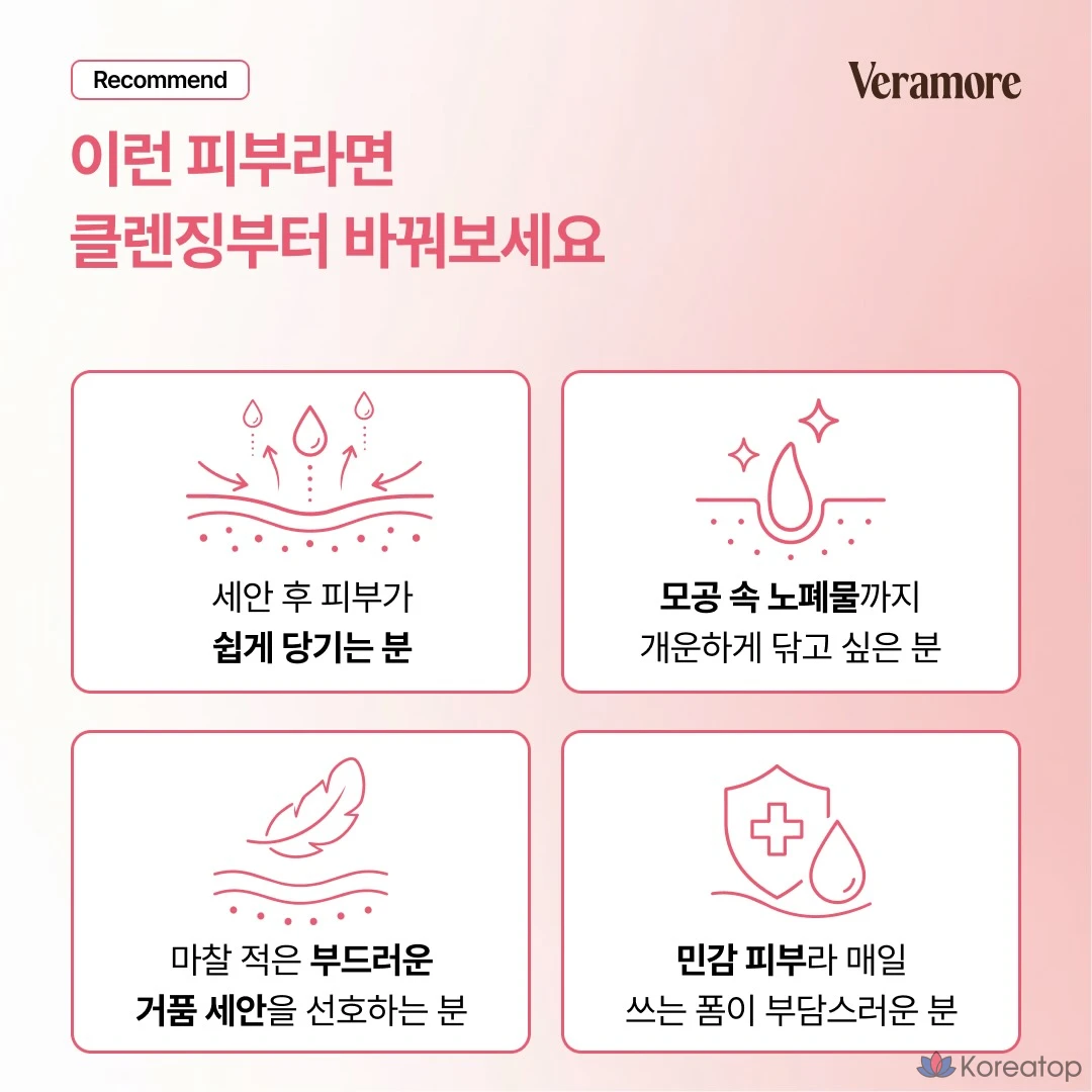 Пенка для умывания VERAMORE Low pH Rose Bubble Gentle Cleansing Foam, 150 мл, 1 шт.