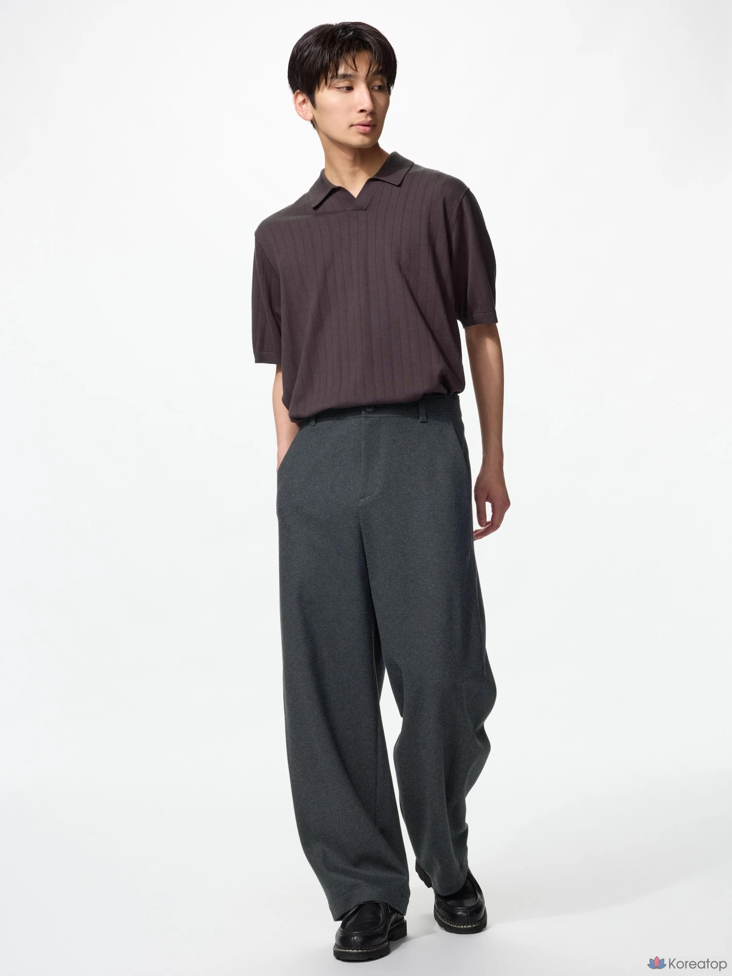 Брюки Uniqlo Brushed Jersey Barrel Leg Pants, длина 70–74 см