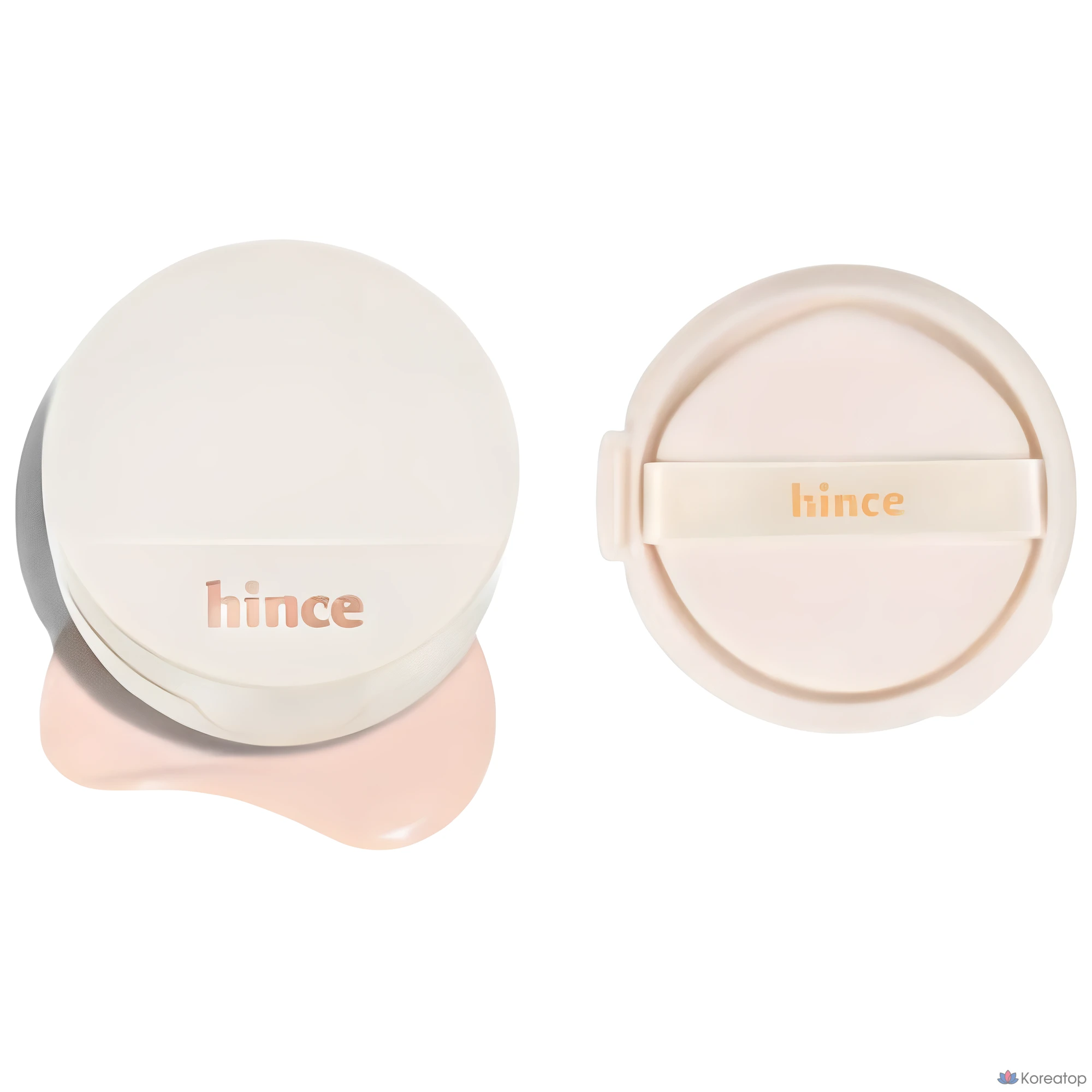 Кушон Hince Second Skin Glow Cushion (Mini Cushion+Puff), Glow Cushion (Case+Refill), оттенок 21 Ivory, 1 шт.