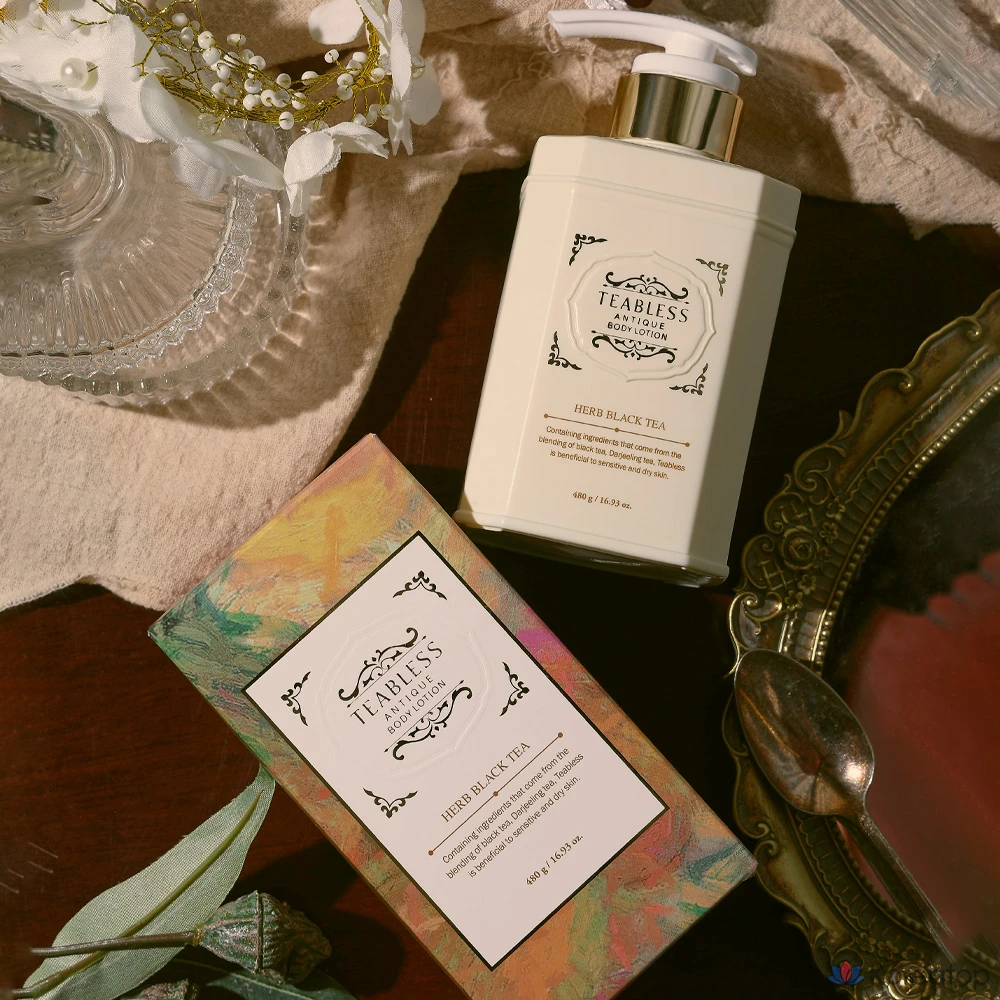 Лосьон для тела TEABLESS Antique Body Lotion Herb Black Tea, 480 г, 1 шт.